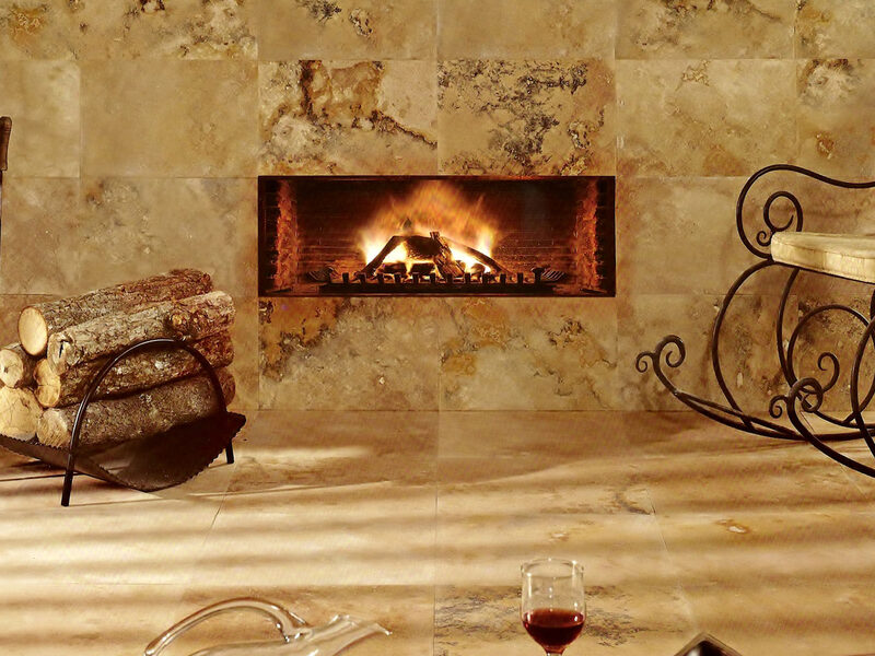 Travertine tiles